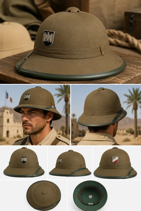 German tropical helmet WWII, REPRO