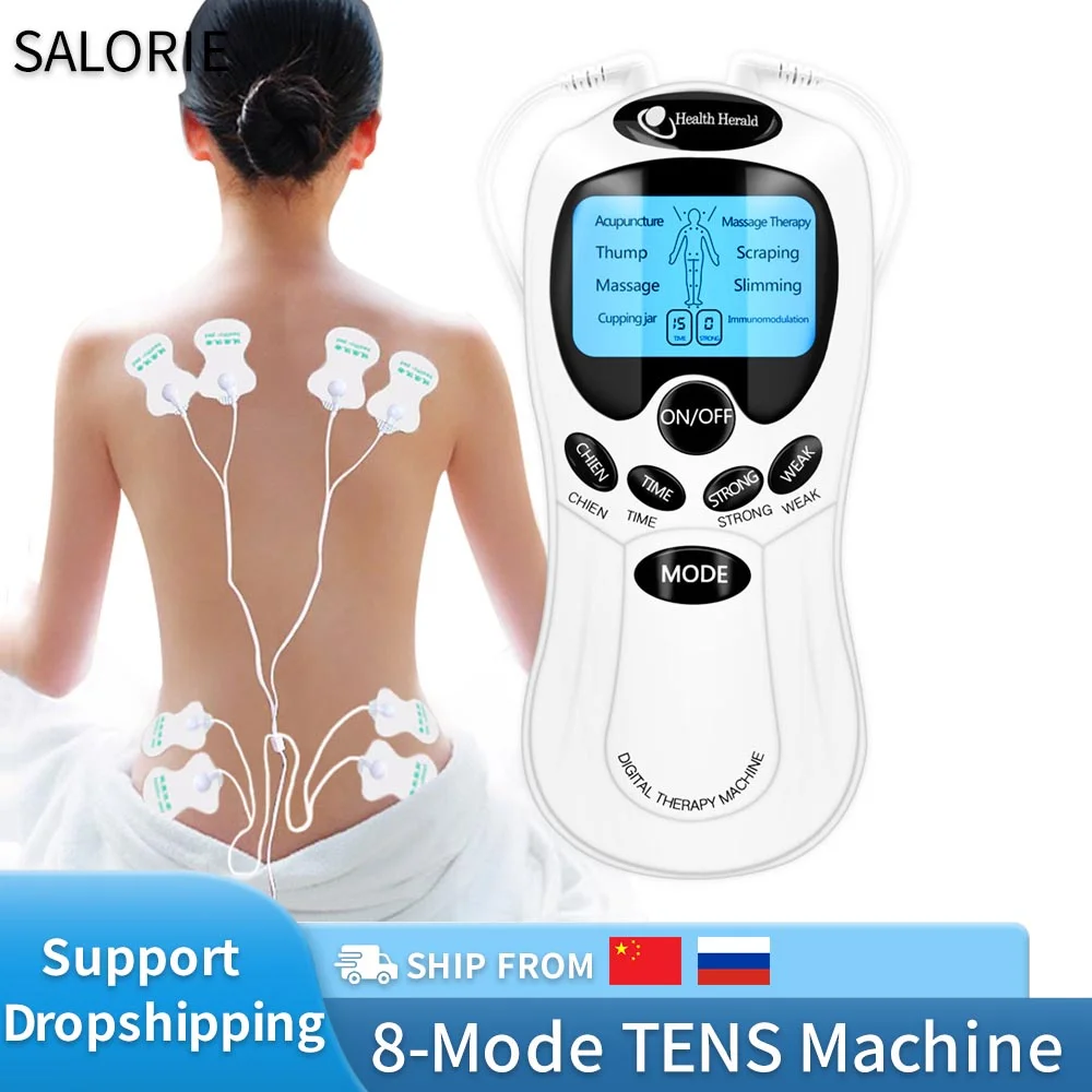 8-Level Muscle Stimulator & Acupuncture Massager for Face and Body