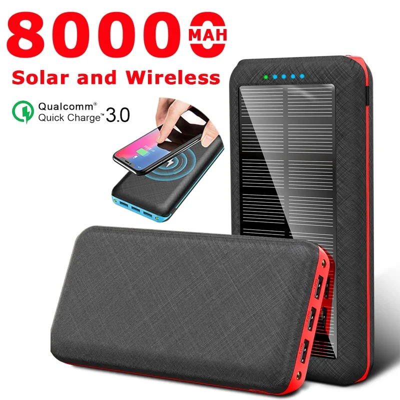 Solar Outdoor Power Bank 80,000 mAh