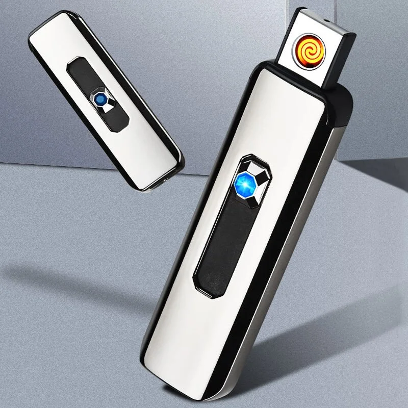 USB Electric Lighter Rechargeable, Windproof & Flameless