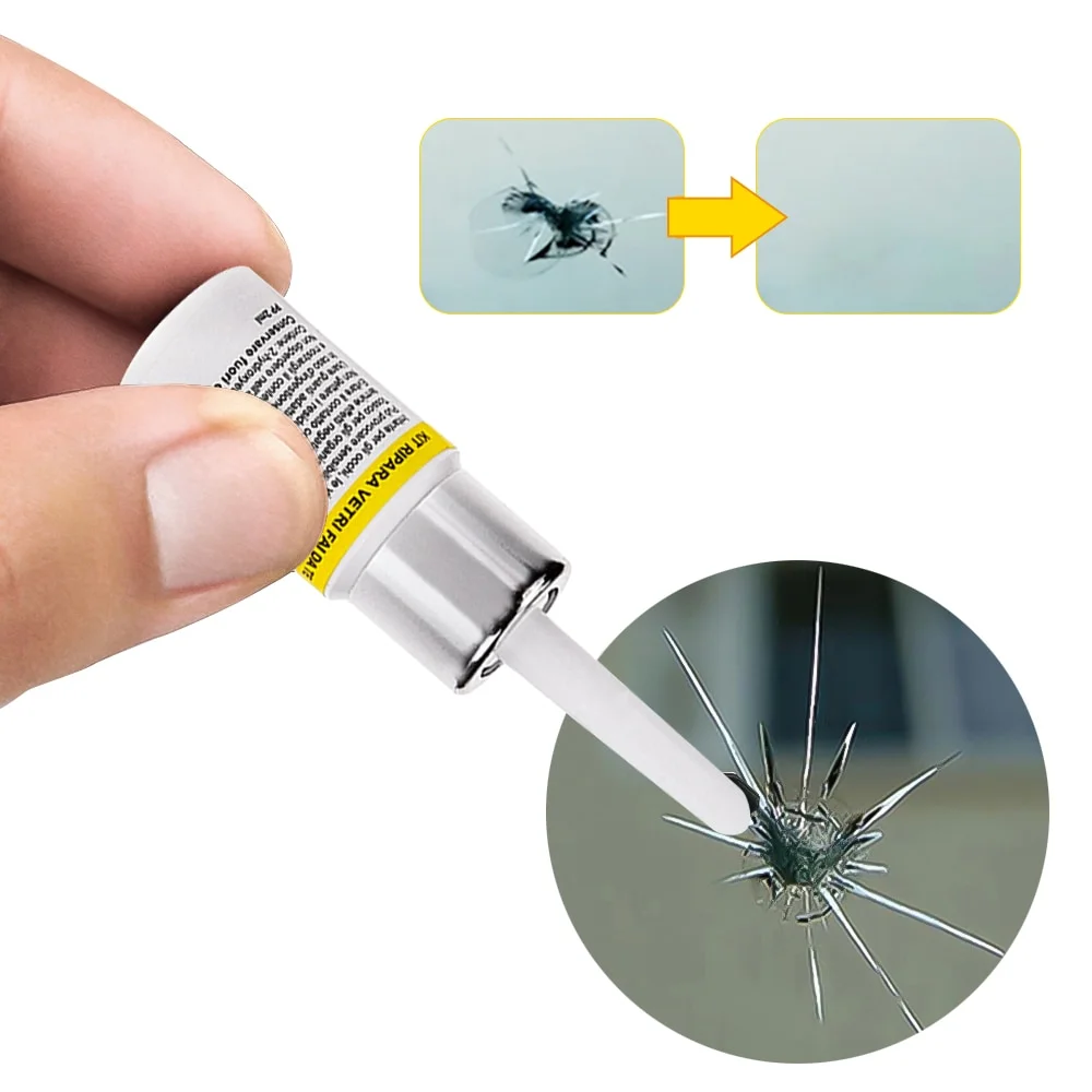Car Windshield Crack Repair Tool Kit