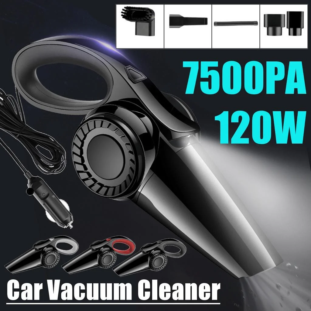 7500PA 120W Mini Portable Car Vacuum Cleaner