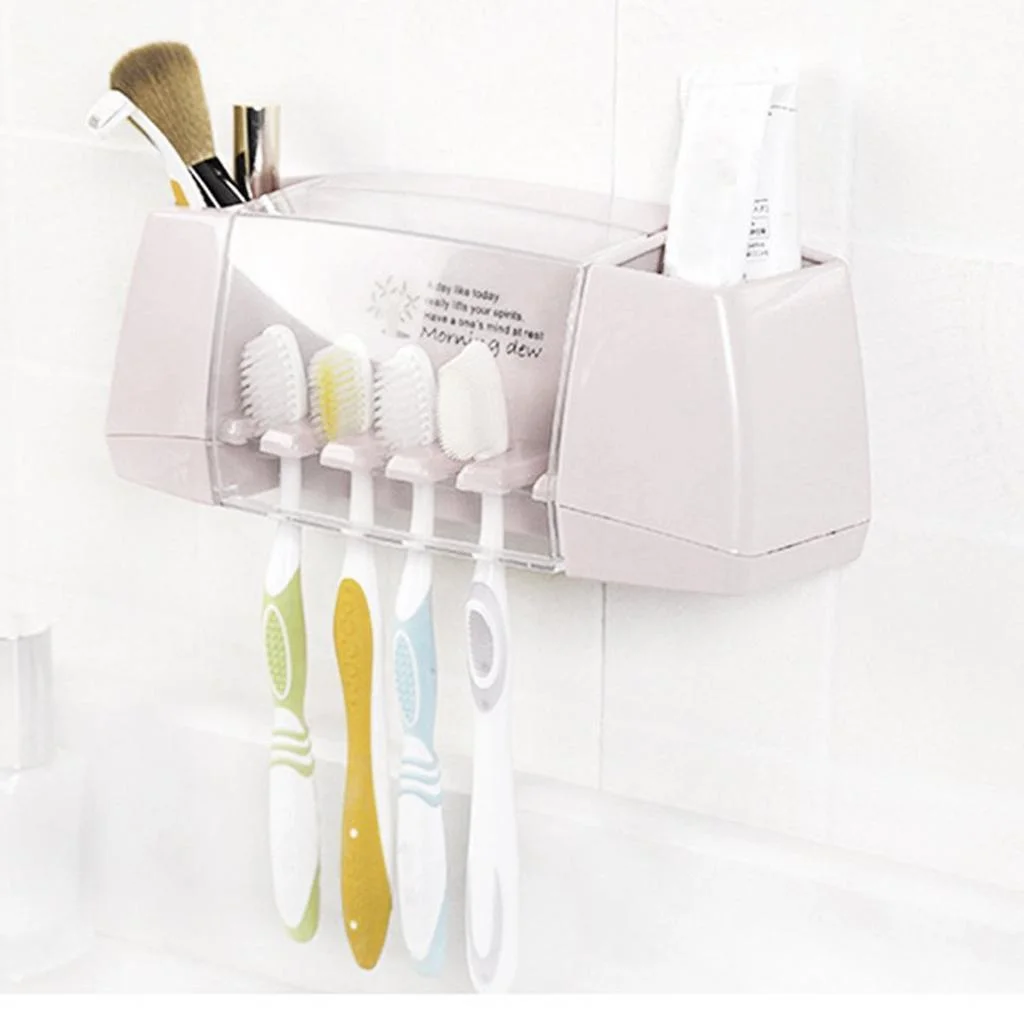 Multifunctional Bathroom Organizer for Toothbrushes & Accessories