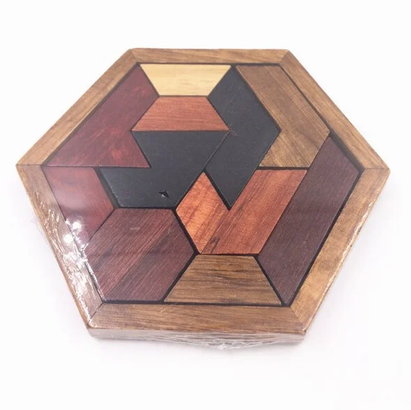Colorful Hexagonal Geometric Shapes Educational Puzzle Toy