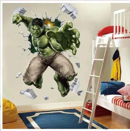 3D Hulk Wall Sticker Living Room, Bedroom & Kids' Room