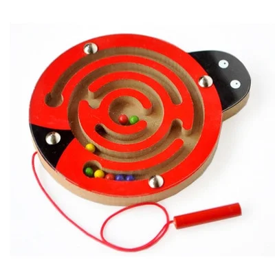 Wooden Magnetic Maze Toy - Animal Cartoon Toy