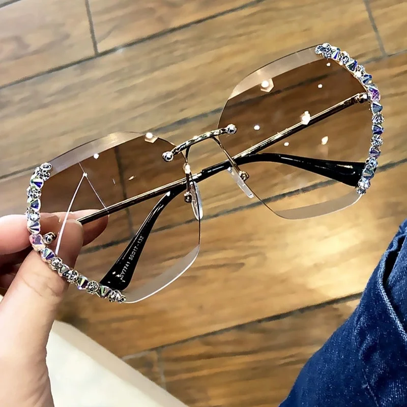 Vintage Luxury Fashion Oversized Sunglasses