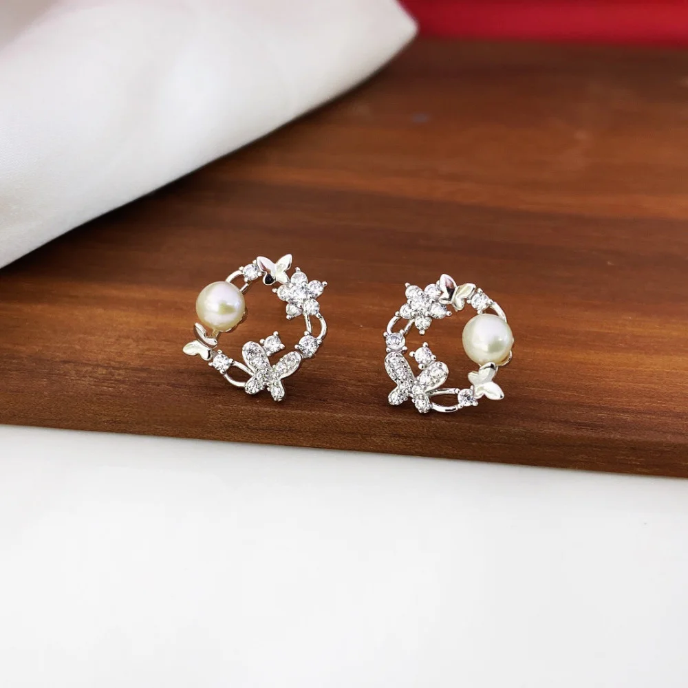 Womens silver earrings Spring