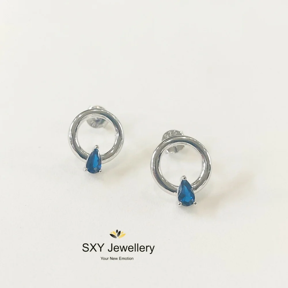 Womens Silver Drop Earrings E31027