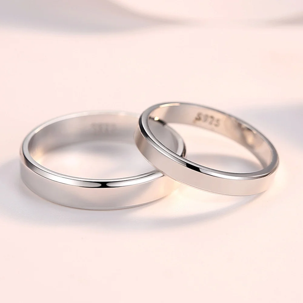 Silver wedding ring SR073