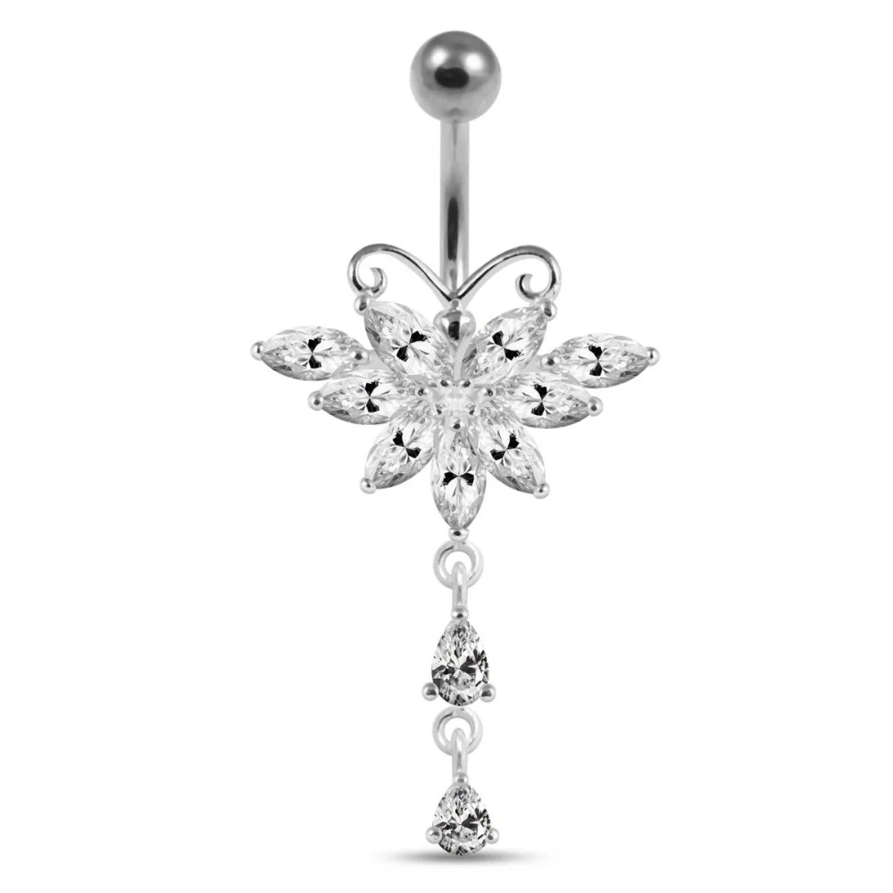 Belly Button Earring Butterfly PBM 0754