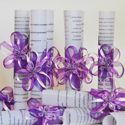 Dreamy invitation with a butterfly - Wedding invitations