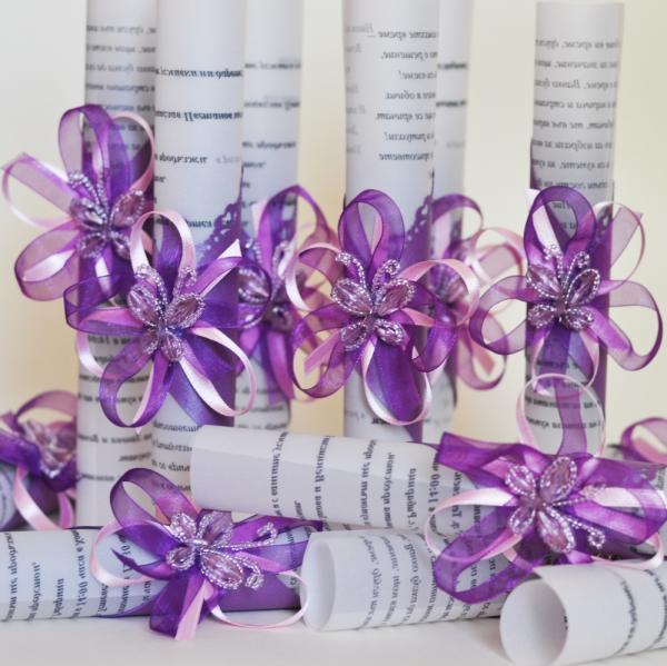 Dreamy invitation with a butterfly - Wedding invitations image 2