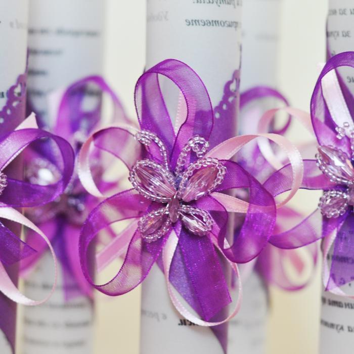 Dreamy invitation with a butterfly - Wedding invitations image 4