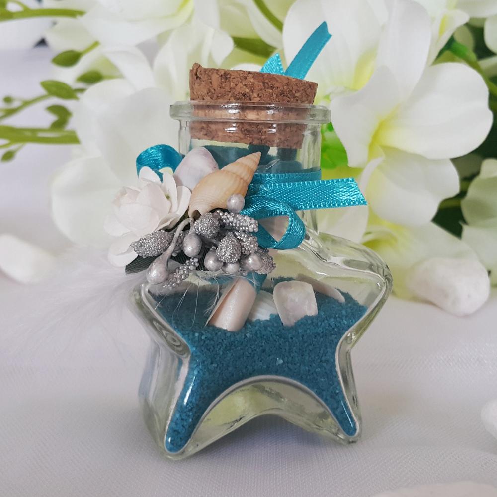 Bottle in the shape of a star - Wedding favors and boxes image 3